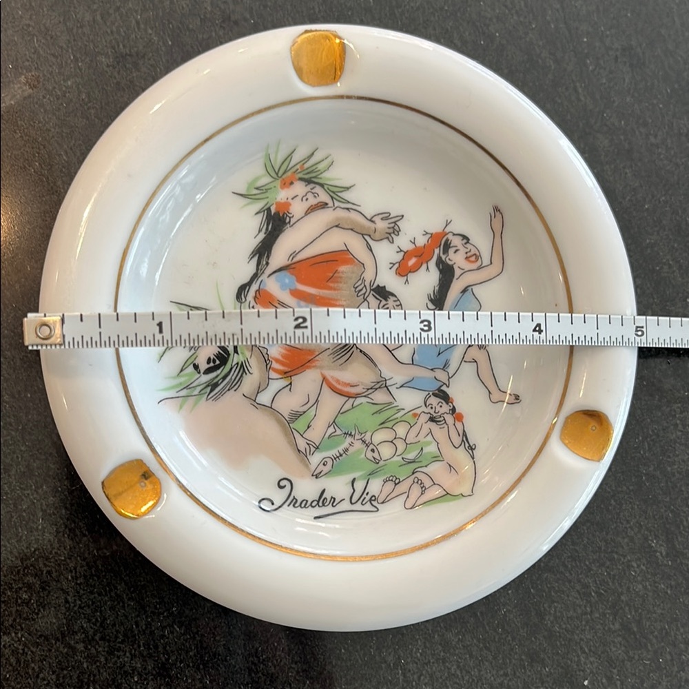 Trader Vic’s Vintage Ceramic Ashtray Coaster - Picture 3 of 4